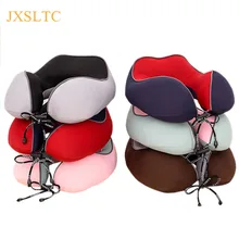 JXSLTC Creative Travel U type Neck Pillow Car Plane Pillow Neck Head Support Office Cushion Health Pillows Travel Accessories