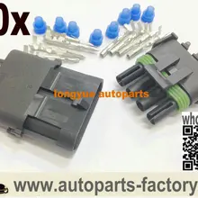 Longyue 20 комплект 4 Pin WeatherPack герметичный разъем проводки комплект o2 Датчик коннектора