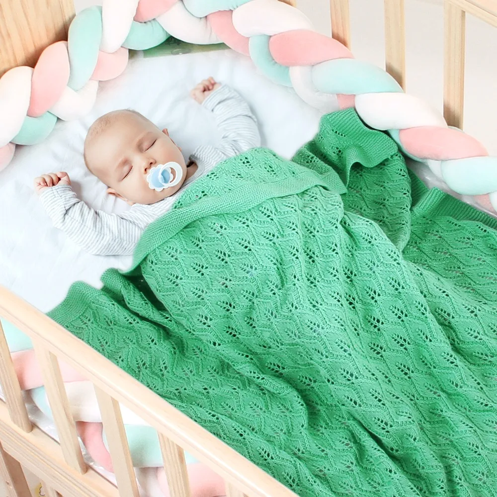 Трикотажное детское одеяло, Пеленальное Одеяло для новорожденных, супер мягкое детское одеяло для кровати, кроватки, дивана, одеяло для коляски, s