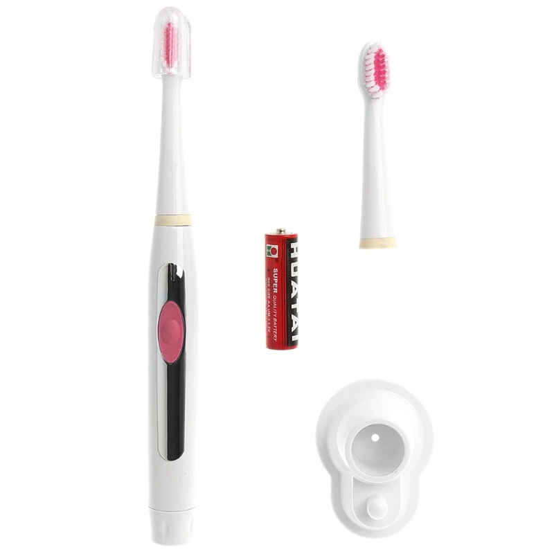 Ультразвуковая электрическая зубная щетка для массажа с питанием от аккумулятора портативная дорожная