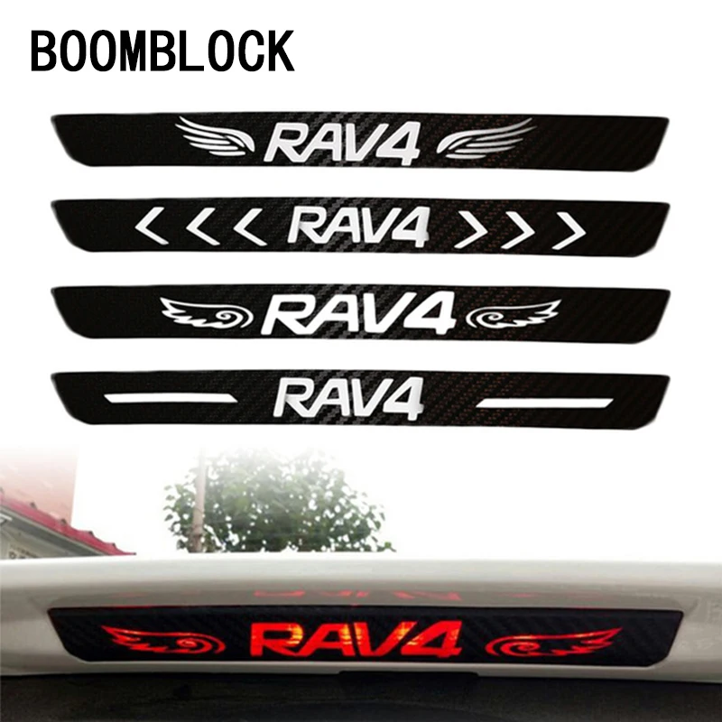 BOOMBLOCK Car Styling High Brake Light Black Carbon Fiber Emblems