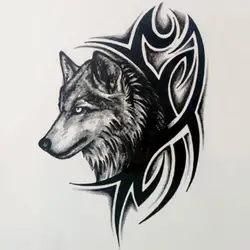 HOT Wolf Temporary Tattoo Sticker Men Women Black Animal Waterproof Tattoo Multi Styles Water Transfer Fake Tattoo HOT Wolf Temporary Tattoo Sticker Men Women Black Animal Waterproof Tattoo Multi Styles Water Transfer Fake Tattoo