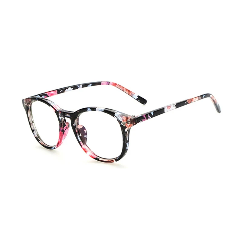 Spectacle Classic Women Round Eyeglasses Frame Brand Designer Fashion Men Nail Decoration Optical Glasses Reading Glasses