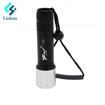

High Quality Professional Diving Torch Waterproof 3-modes LED Dive Diving Flashlight Underwater Torch Lanternas 1*18650/3*AAA