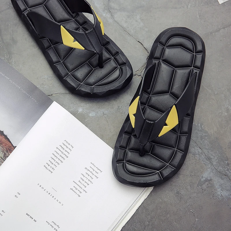COOLVFATBO мужские вьетнамки летние мужские мягкие резиновые туфли в стиле монстра уличные пляжные мужские тапочки Массажная Мужская обувь