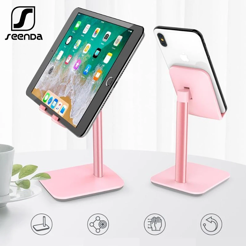 

SeenDa Phone Stand for iPhone Xiaomi Huawei Samsung Desktop Holder Stand Mount Universal for iPad Smartphone Tablet 7-10"