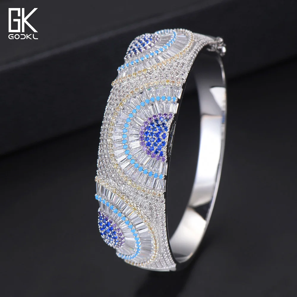 

GODKI Luxury AAA Cubic Zirconia Bracelets Bangles Vintage Indian Bangle Bohemian Cuff Bracelets For Women Femme Fashion Jewelry