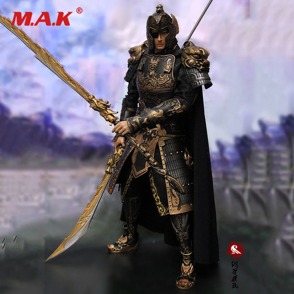 1/6 масштаб три царства серия Xiahou Dun 12 дюймов фигурка с золотой броней для коллекционного подарка