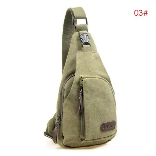 Модные мужские винтажные парусиновые сумки, подвешенный чехол, кожаная сумка на плечо, нагрудная сумка для путешествий, Orangizer, контейнер - Цвет: Армейский зеленый