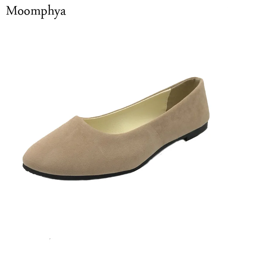 Moomphya With box shipping fur Upgrade qualit Women's Ballets Flats