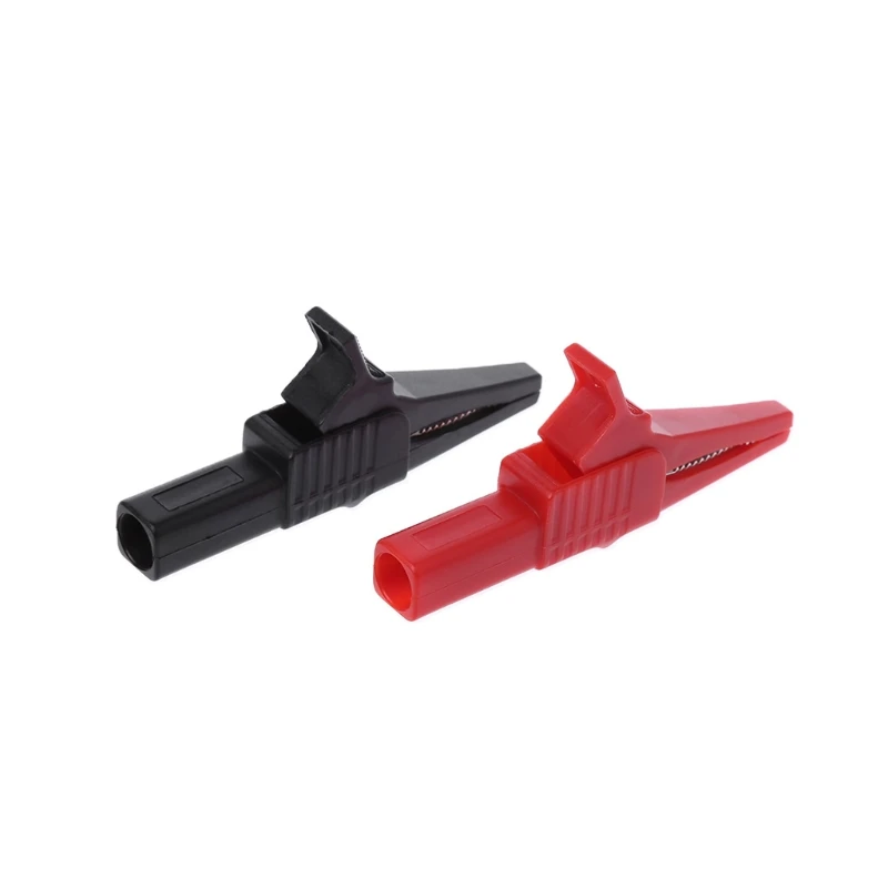 

NEW 32A 84mm Copper Alligator Clip Cable Wire Crocodile Clip Electrical Clamp Tester Probe H15