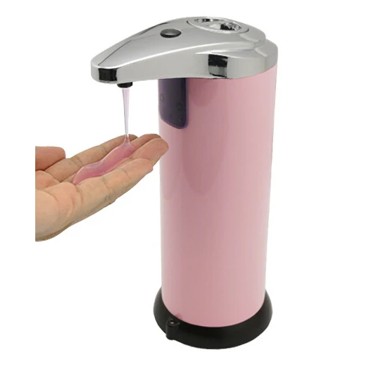 

Distributeur Savon automatique Acier 280ML Pile Capteur Infrarouge Salle de Bain Cusine - pink