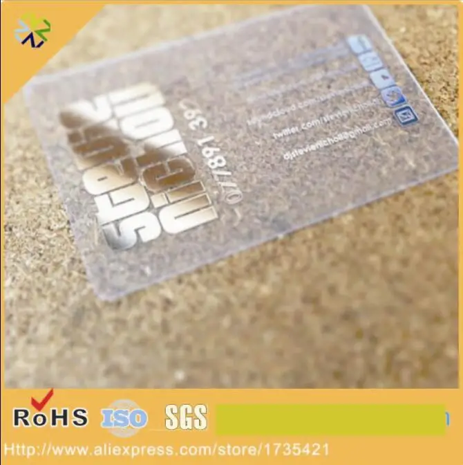 

(200pcs/lot) custom business transparent card,transparent matte card,plastic business card printing