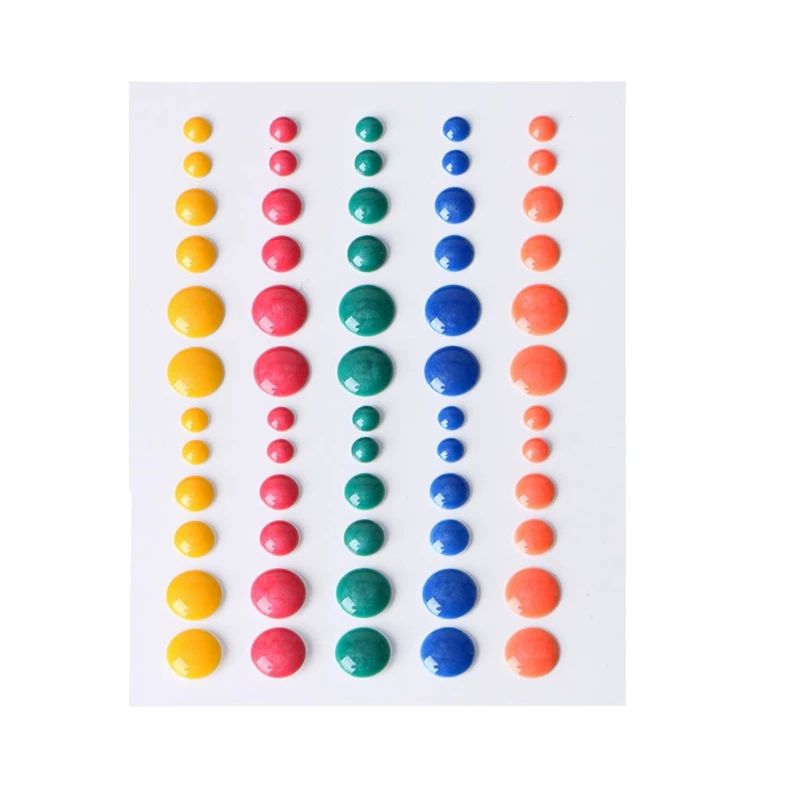 1Pc Enamel Dots Resin Self-adhesive Sticker for Scrapbooking DIY Crafts Sticky jun23