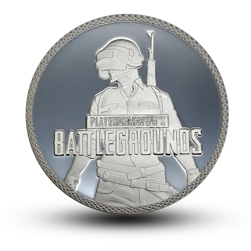 Популярная игра PUBG коллекция золотых/серебряных монет тематическая монета
