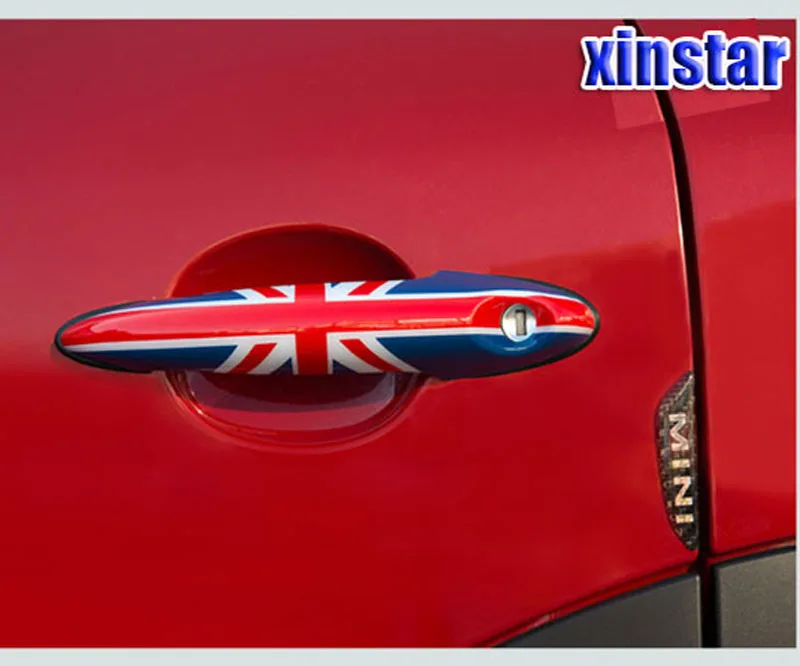 Хорошее качество PC 3D наклейка на крышку дверной ручки автомобиля для bmw Mini one cooper