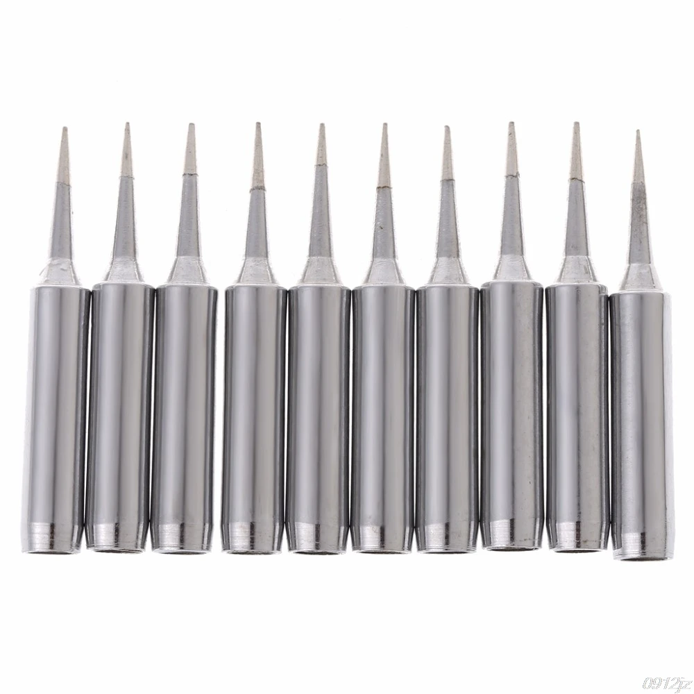 

10 Pcs Lead Free Replacement Soldering Solder Iron Tips 900M-T-I For Saike 936 852d+ 909D Solder Iron Tips New Drop ship