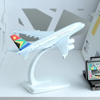 

16cm A380 Model South African International Airlines Airplane Model Airbus Static Model Airways Aviation Plane Gift Collection