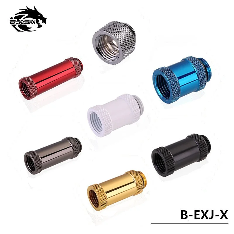 

Bykski B-EXJ-7.5mm-50mm Male To Female Extender Fittings Boutique Diamond Pattern G1/4 Male-Female Fittings Style water cooling