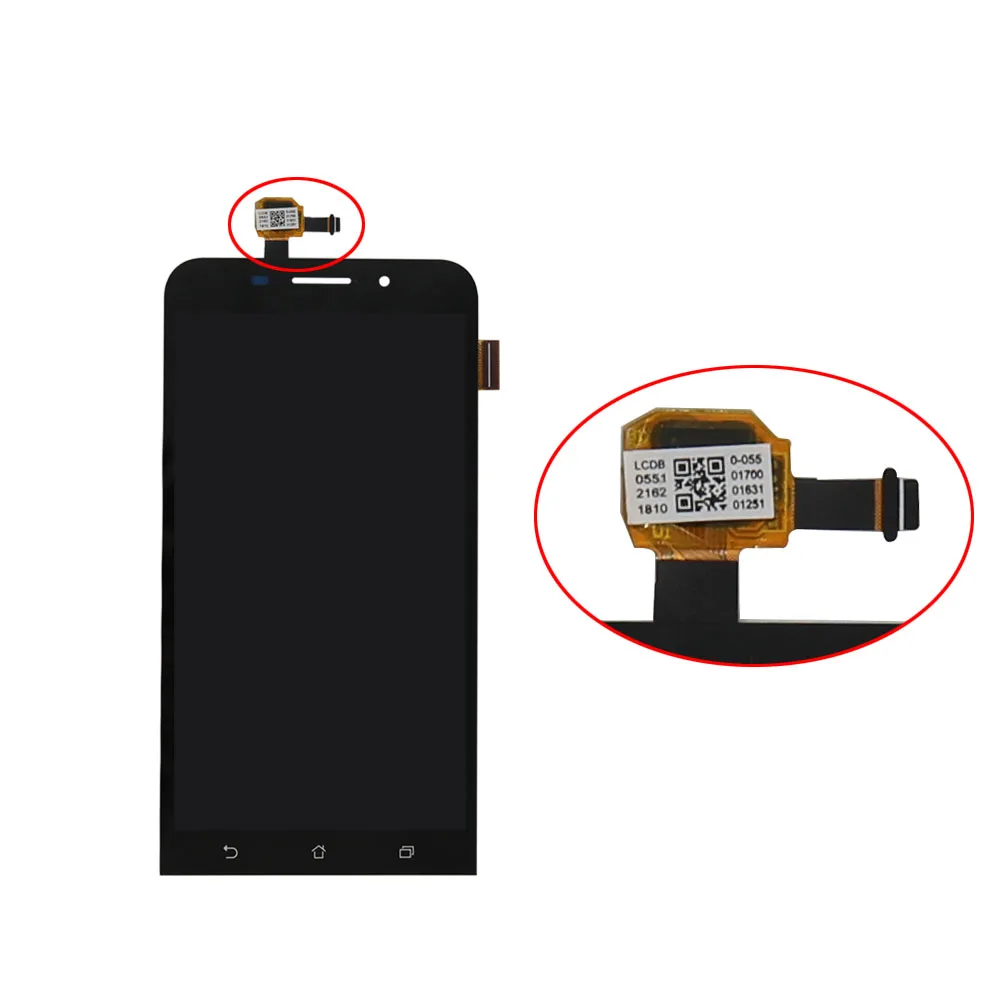 Без битых пикселей для ASUS Zenfone Max ZC550KL Z010DA ЖК дисплей сенсорный экран стекло