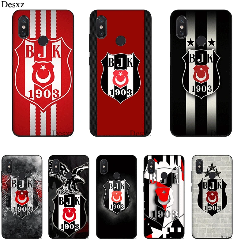 

Silicone Mobile Phone Case For Xiaomi Redmi Note 4 4X 5 6 7 Pro 5A Cover TPU Besiktas BJK Shell Protection