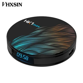 

VHXSIN 20PCS/LOT HK1 MAX Smart TV BOX RK3318 4g ram 32g/64g rom Quad core Digital Display