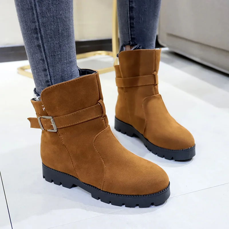 E TOY WORD 2019 Women Boots Winter Shoes large size 40-43 platforms Female Warm Botas Mujer round Toe Ankle Womens Snow Boots