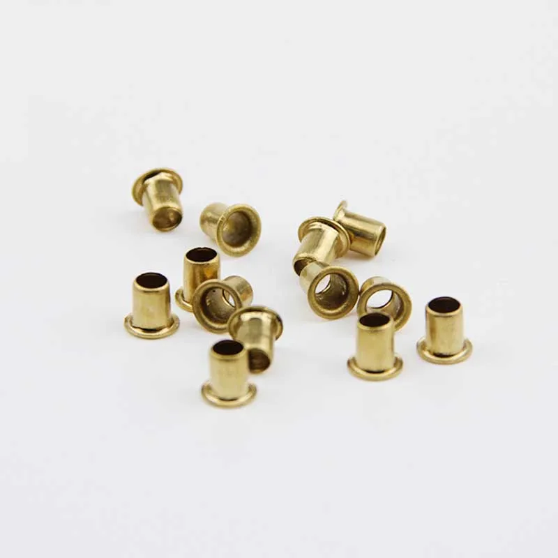 100PCS M2.5 M3 brass Hollow rivet Double hole rivets Single tube screwa