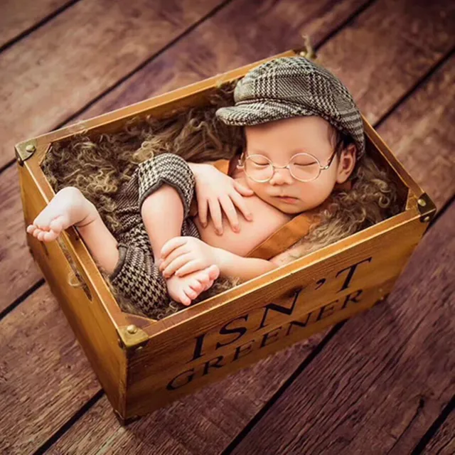 Infant baby boy casquette cap little gentleman outfit newborn photography props newborn plaid costume baby photoshoot Infant baby boy casquette cap little gentleman outfit newborn photography props newborn plaid costume baby photoshoot