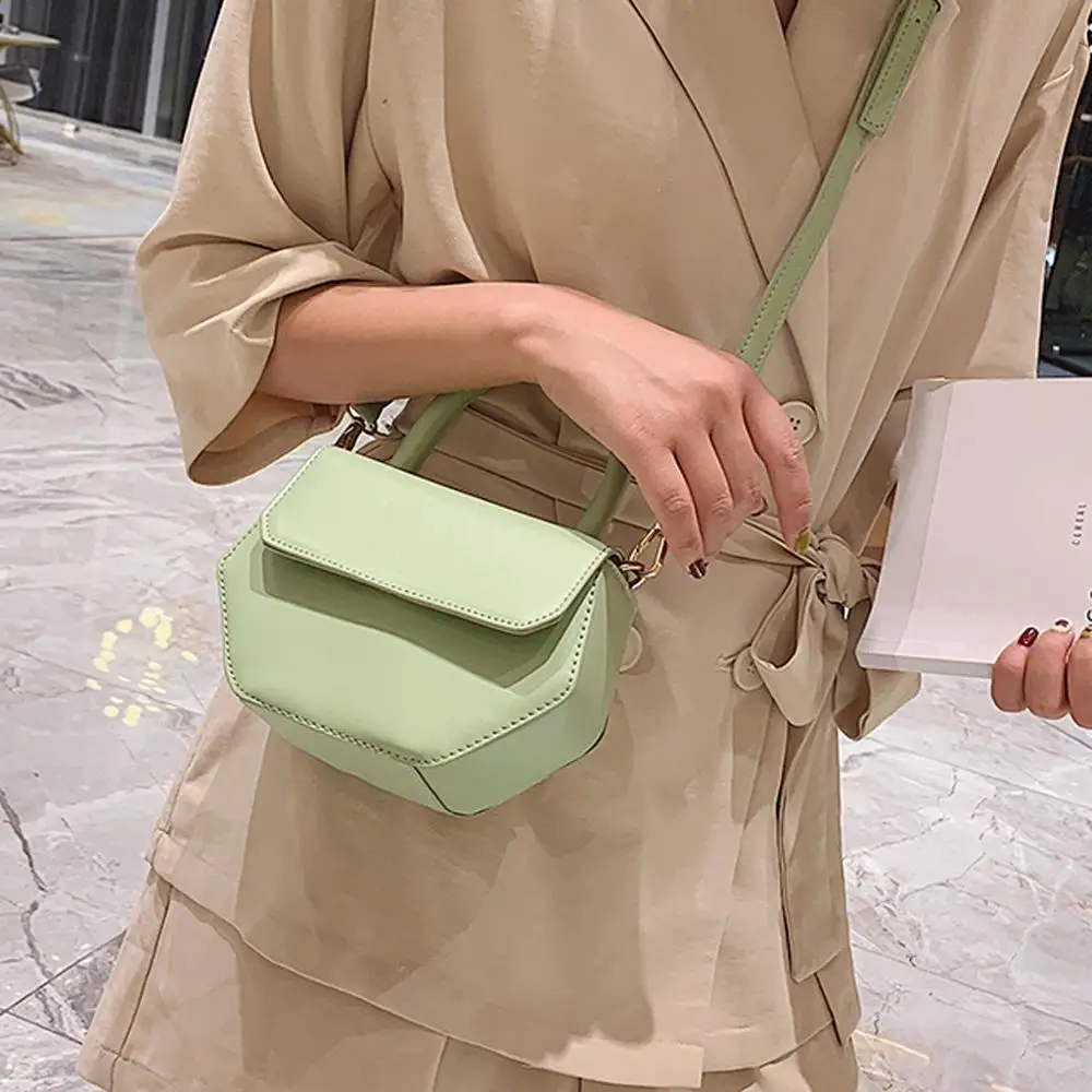 

Women's Fashion Cross Body Bag Simple Retro Handbag PU Leather Shoulder Bag Simple Messenger Bags Small Shoulder Bags #20