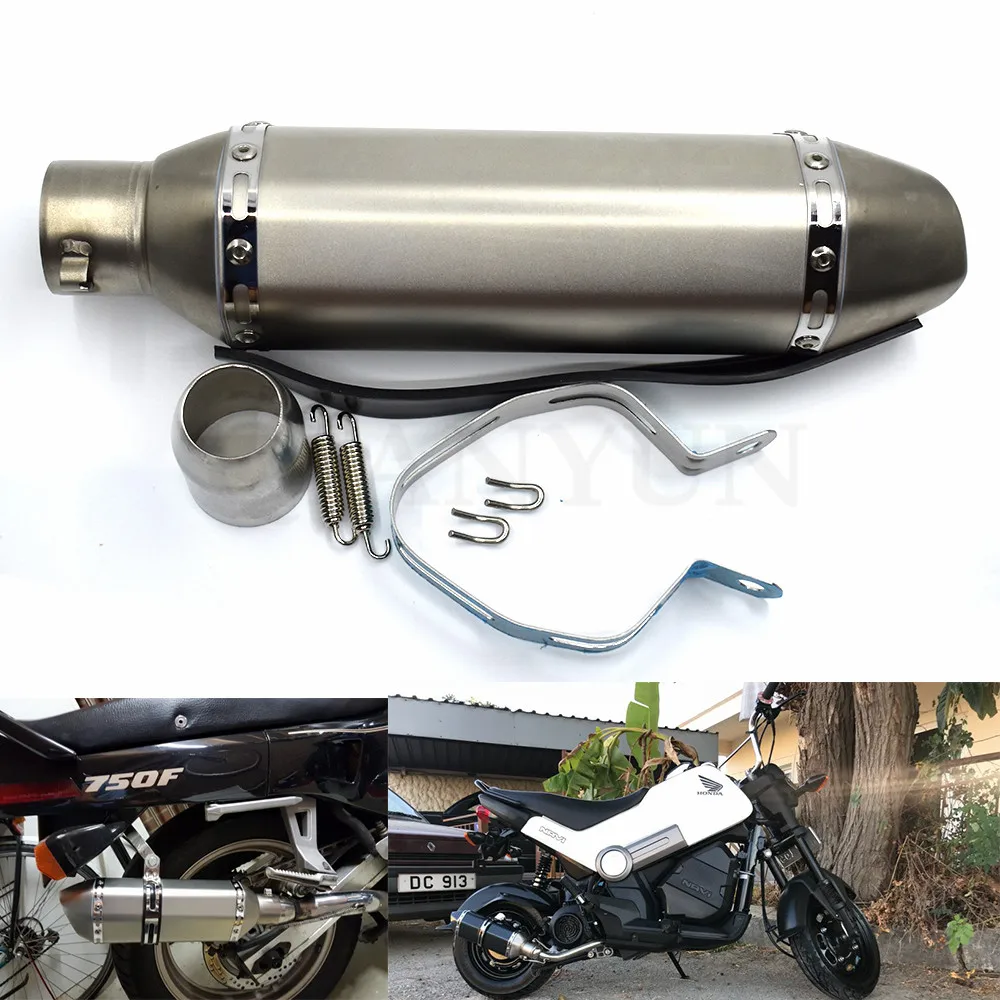 

for Motorcycle parts Exhaust Universal 51mm Stainless Steel Motorbike Exhaust Pipe For Honda VFR 750 800 VTR1000F CBF1000