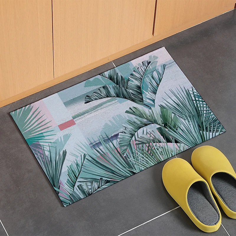 2 pieces /combo) Simple bedroom carpet toilet door mat bathroom anti-slip door mat home marble floor mat