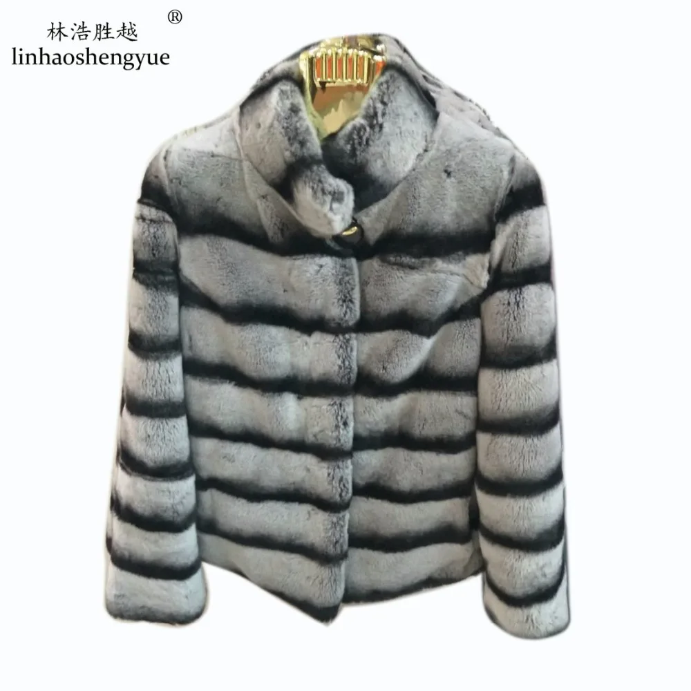 

linhaoshengyue rex rabbit coat