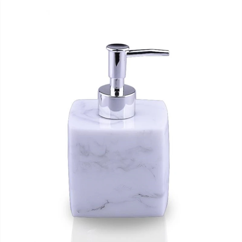 400 mlпортативная креативная керамическая бутылка для лосьона ледяная трещина фарфоровый гель для душа для мытья рук пустая бутылка мыло для ванной комнаты отеля - Цвет: A