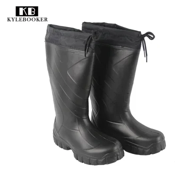 Kylebooker Men's  Hunting  Waders Waterproof  Rain Boot Hunter Thermal Boot  EVA Outdoor Black  Boots