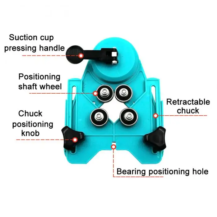 Сверло для плитки стекла локатор дыр пила Ядро руководство отверстие регулируемый 4-83 мм DAG-корабль
