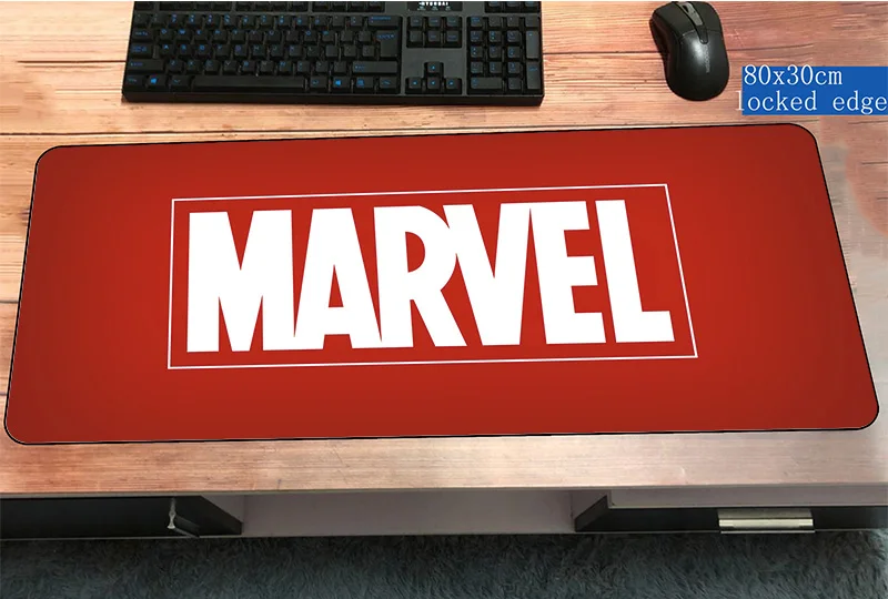 Marvel Comics logo mouse pad 800x300x2mm Fashion pad to mouse computer