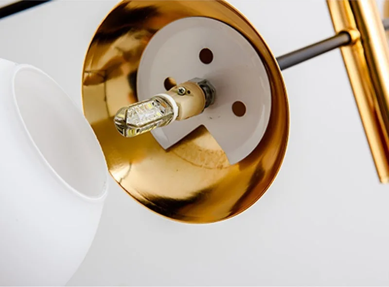 LOFT Modern Gold Lustre chandeliers 12Heads LED Bulb Lamp Art Spider Ceiling luminaire Fixture11