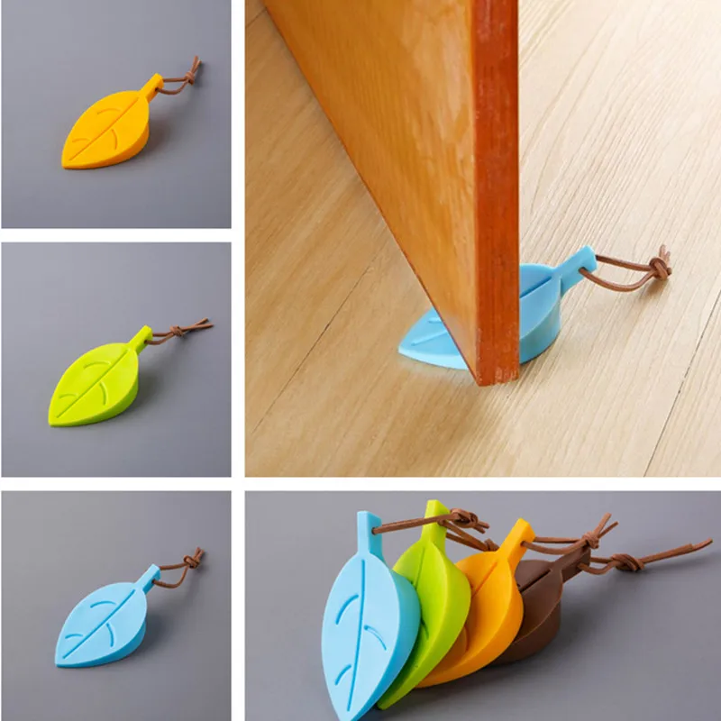 

Maple Autumn Leaf Style Home Decor Finger Safety Door Stop Stopper Doorstop For Baby Home Decoration