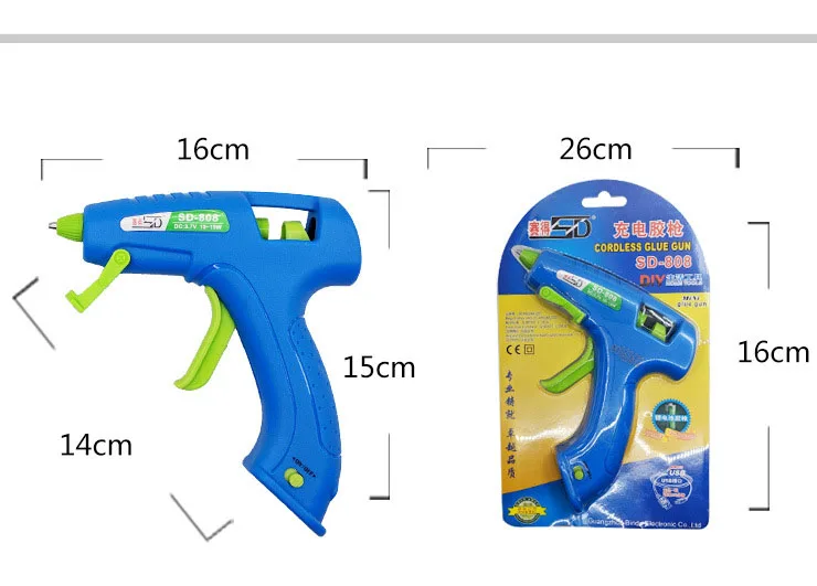 Cordless Hot Melt Glue Gun USB charging DIY Repair Hot Glue Gun hot silicone gun Mini Portable Repair thermograph hot glue Tool