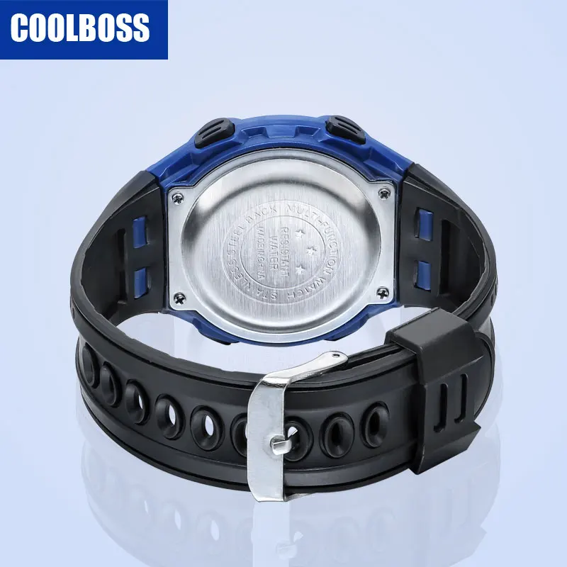 COOLBOSS брендовые новые спортивные детские часы для мальчиков и девочек электронные светодиодные цифровые наручные часы студенческий подарок для детей