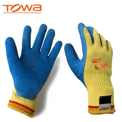 TOWA K305 непрорезаемые Перчатки покрытием ладони толстые износостойкие анти-резка Перчатки для автомобильной промышленности