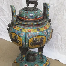 Xd 003162 1" Цяньлуна Перегородчатой Regius бронзовая красивая 7 Kylin 6 Лев 3 дракон кадило