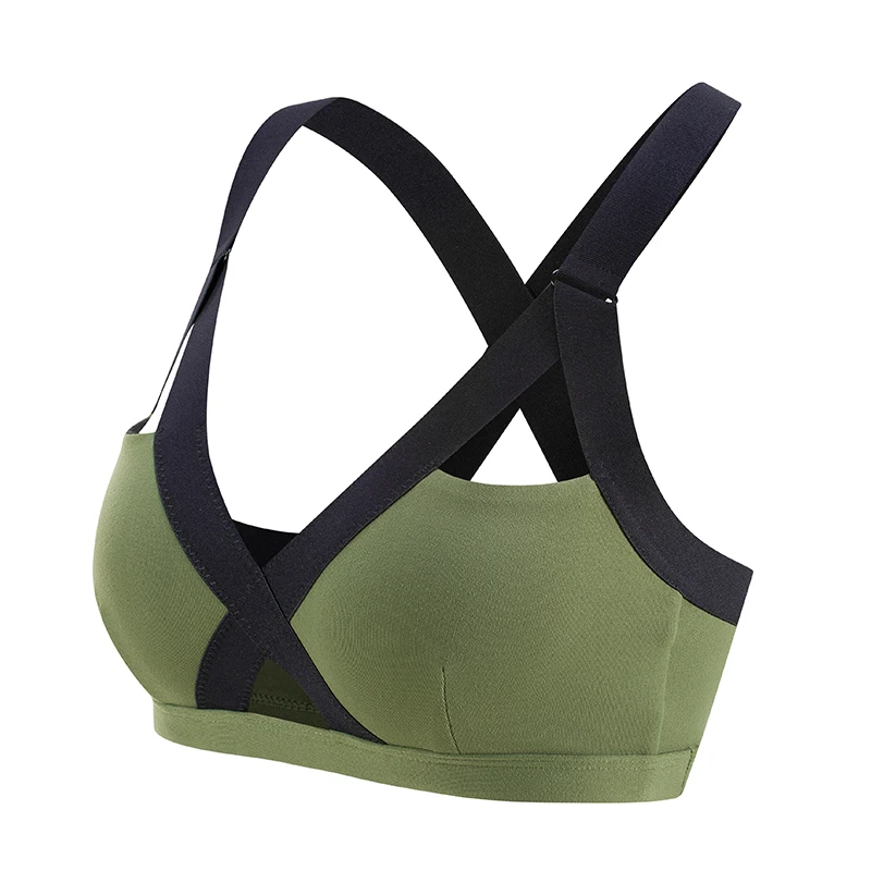 Oyoo V neck Sexy Army Green High Impact
