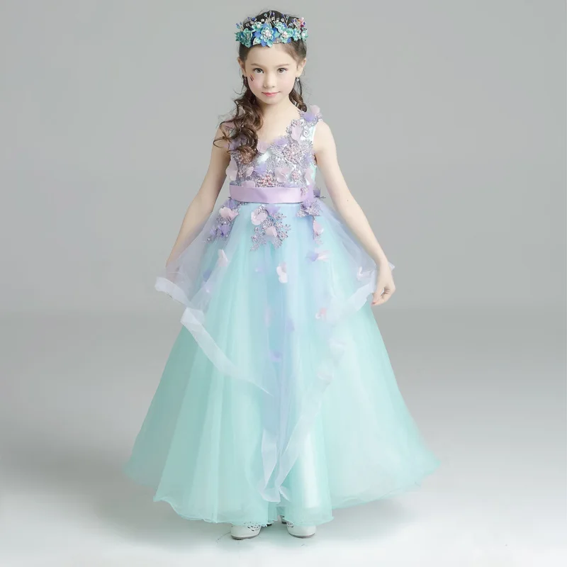 

Baby Girls Clothes 2018 Summer Girls Dresses Fairy Tale Pincess Wedding Party Dress Baby Girl Dress Elsa Costume Kids Clothes