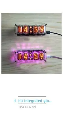 5V цифровые Nixie трубки часы QS30-1 ZM1020 винтажные Ретро настольные часы без трубки модуль