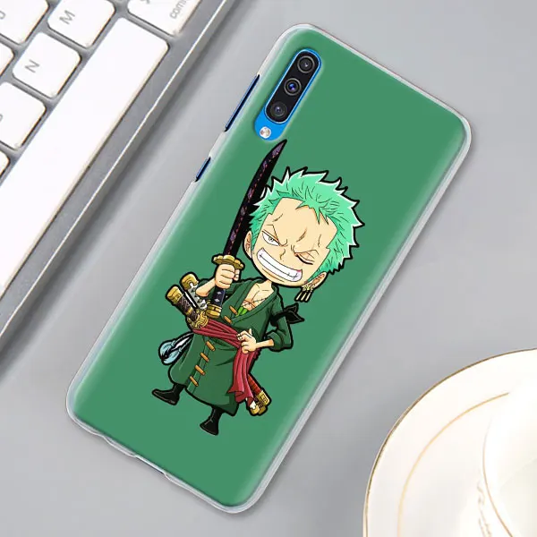 One Piece Roronoa Zoro Case Cover for Samsung Galaxy A30 A40 A50 A70 A6 A8 Plus A7 A9 M30 Phone Case Coque - Цвет: 14