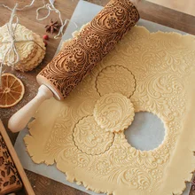 Милая Рождественская тисненая скалка для выпечки печенья, лапша печенье, фондан, пирог, тесто Выгравированный роллер олень; Снежинка