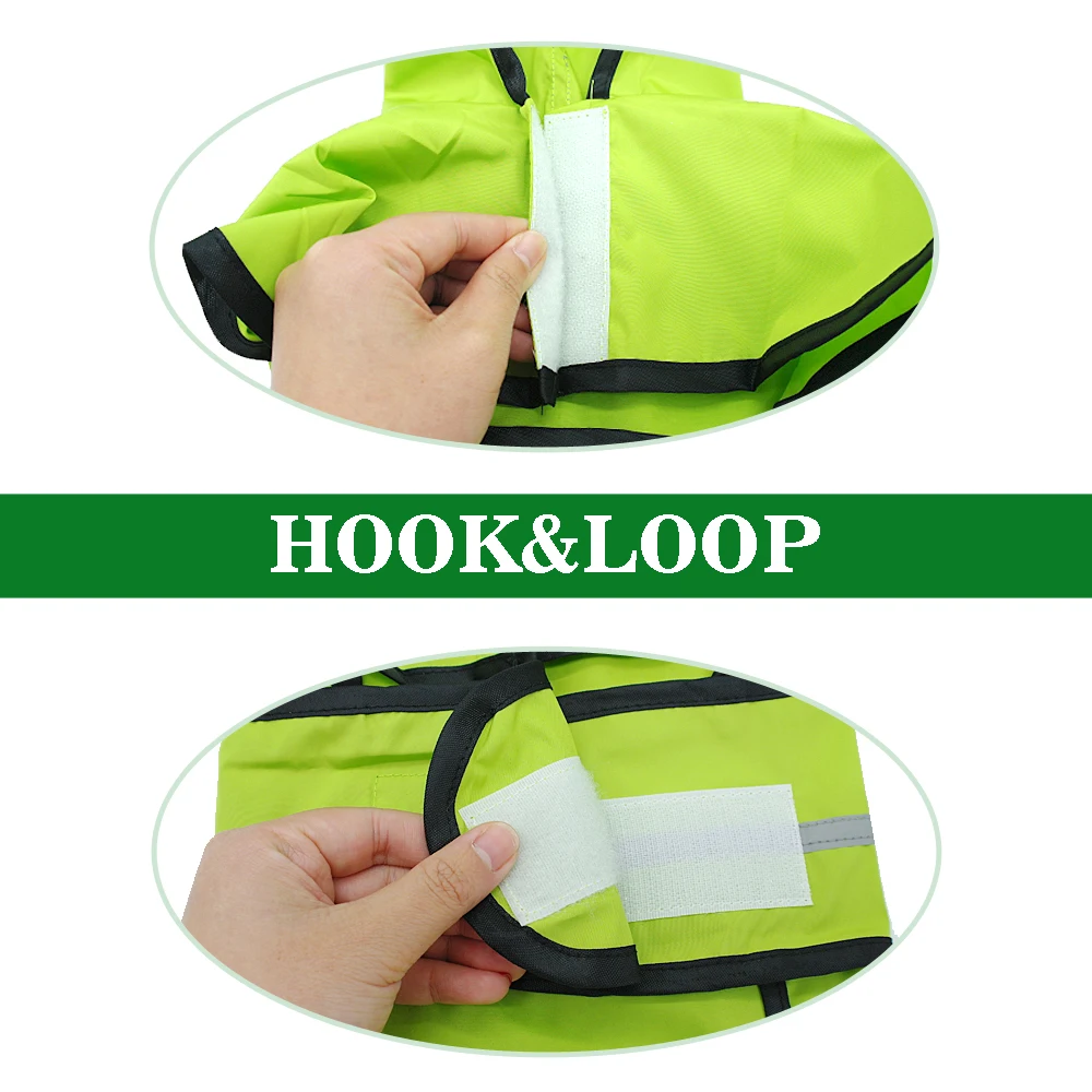 Waterproof Reflective Dog Raincoat with Hood - Pet Jacket &amp; Jumpsuit for Small to Large Dogs, Including French Bulldogs (S-2XL)