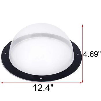 

Dog Fence Window For Pet - Durable Acrylic Dog Dome For Backyard Fence, Dog House, Reduced Barking, Necessary Hardware And Ins